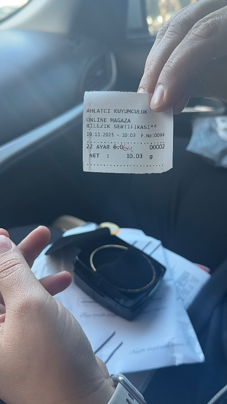 Ahlatcı 10 gr 22 Ayar 3 Mm Kibrit Çöpü Bilezik