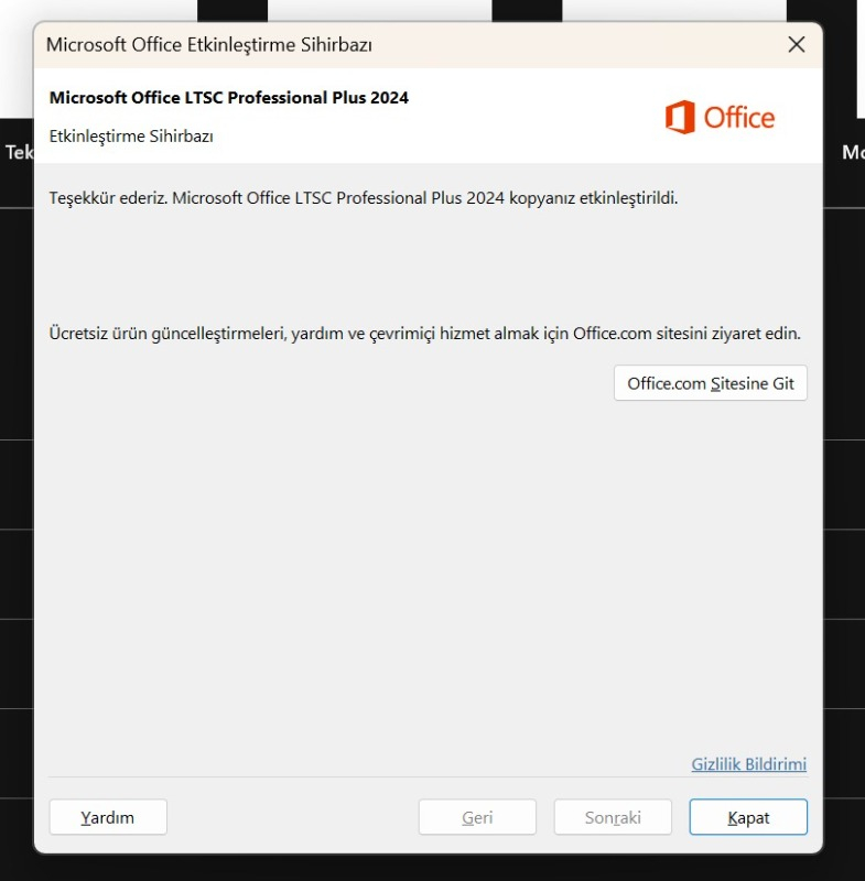 Microsoft Office 2024 Pro Plus Dijital Lisans Anahtarı - 2025 Key ve Ürün Anahtarı