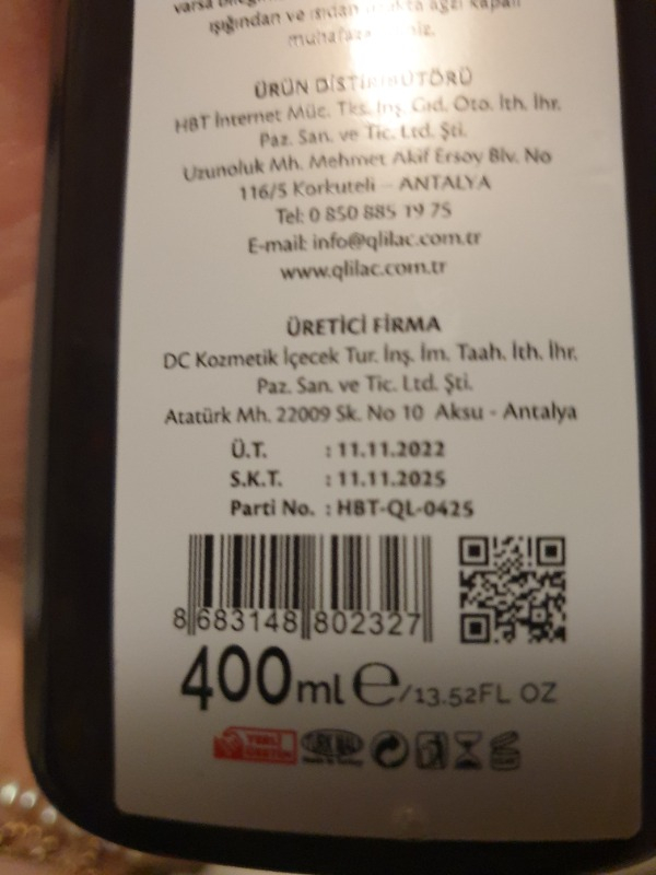 Ql Kepek Karşıtı Parabensiz Şampuan 400 ml