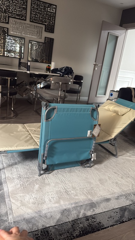 Koçtaş UO Çuraçao Şezlong Su Mavisi Polyester ve Metal Malzeme ile Taşınabilir Konforlu Tasarım