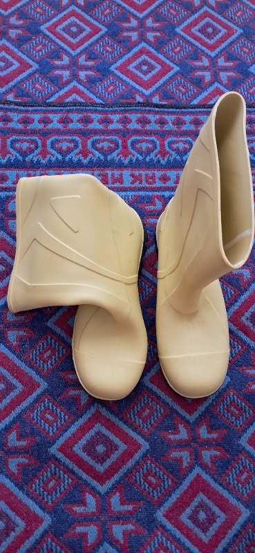 Ulaş PVC İşçi Çizmesi Merdane Kısa Sarı