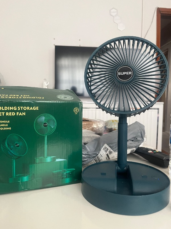 Robeve Masaüstü Vantilatör Şarjlı Vantilatör Yükselebilen Fan Vantilatör Soğutucu Fan Klima Serinletici Fan 3 Kademeli Hız Ayarı Vantilatör
