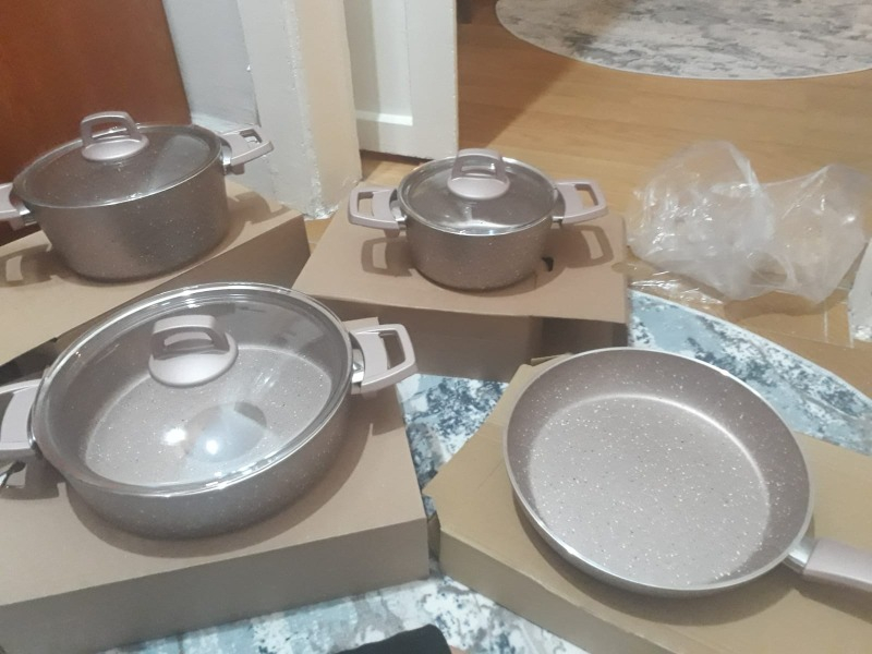 Karaca Biogranit Rose 7 Parça Tencere Seti