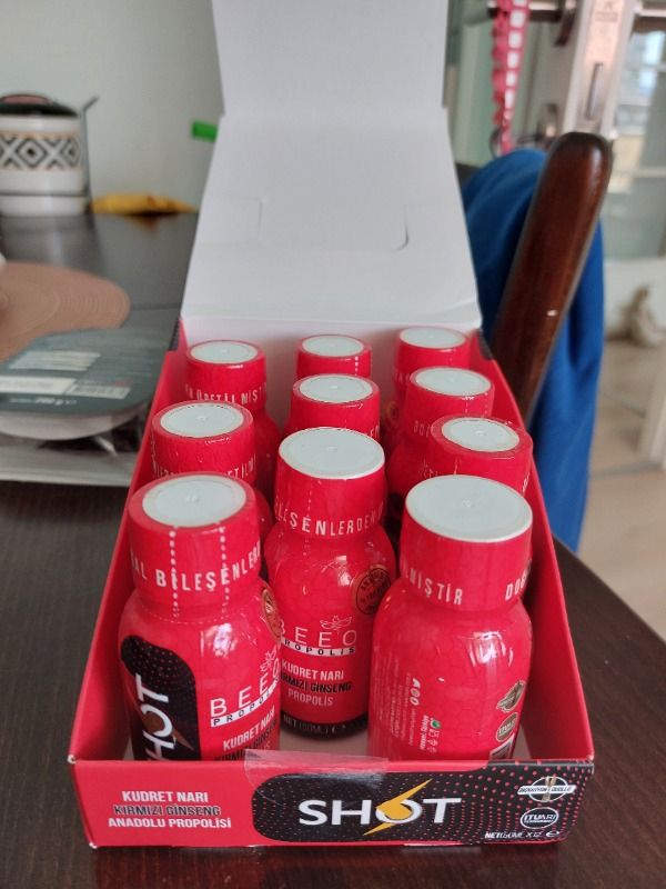 BEE'O Kudret Narı Ginseng Propolis 12'li Shot 12x50 ml