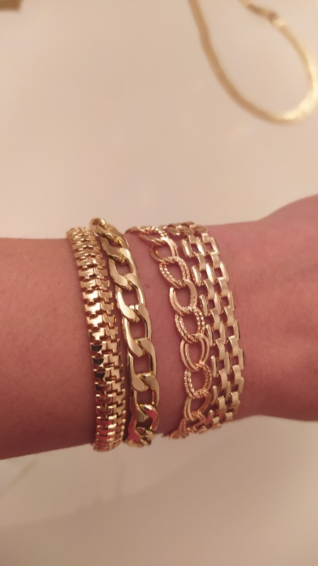 Bers Aksesuar Kadın Ikili Kombin Bileklik Gold
