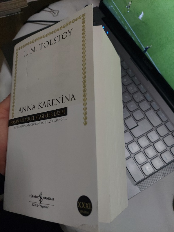 İş Bankası Kültür Yayınları Anna Karenina Lev Nikolayeviç Tolstoy Ciltsiz 1072 Sayfa Edebiyat Eseri