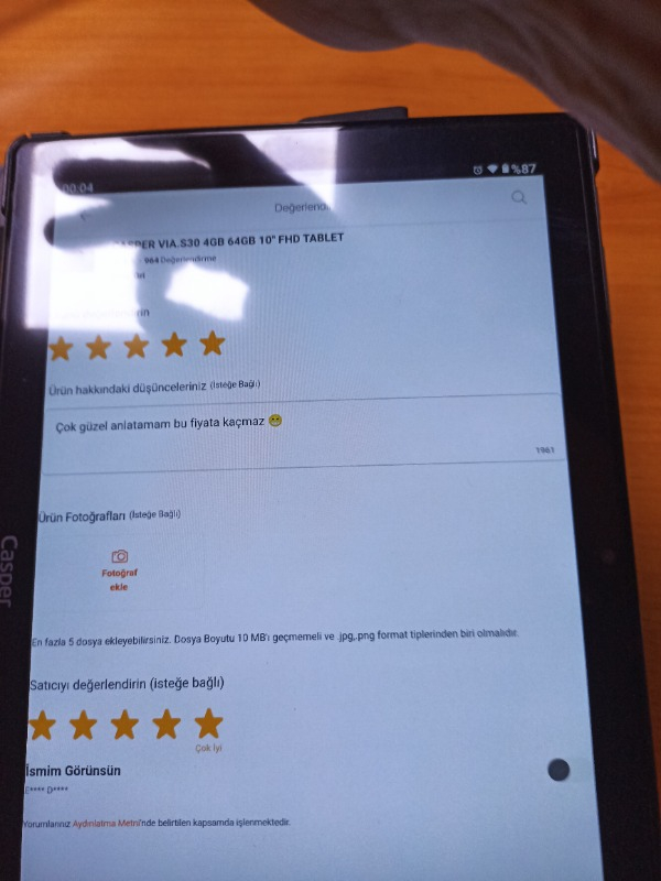 CASPER VIA.S30 4GB 64GB 10" FHD TABLET