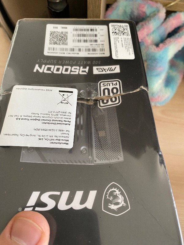 MSI PSU MAG A500DN 500W 80PLUS NON MODULAR POWER SUPPLY