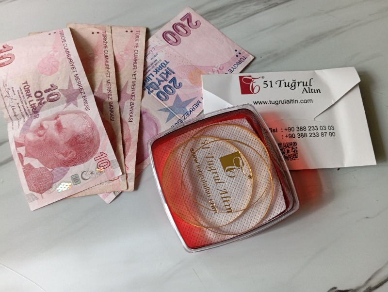 T51 Tuğrul Altın 4 Gr(Gram) 22 Ayar Kibrit Çöpü Bilezik
