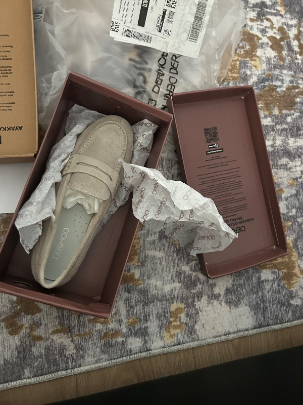 Derimod Kadın Bej Süet Deri Loafer 26PFD370910