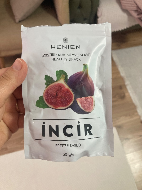 Henien Dondurularak Kurutulmuş İncir 30 Gr - Koruyucu ve Katkı Maddesi İçermeyen Freeze Dried İncir