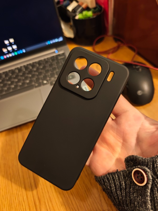 Xiaomi 15 Kılıf  Siyah Yumuşak  Silikon