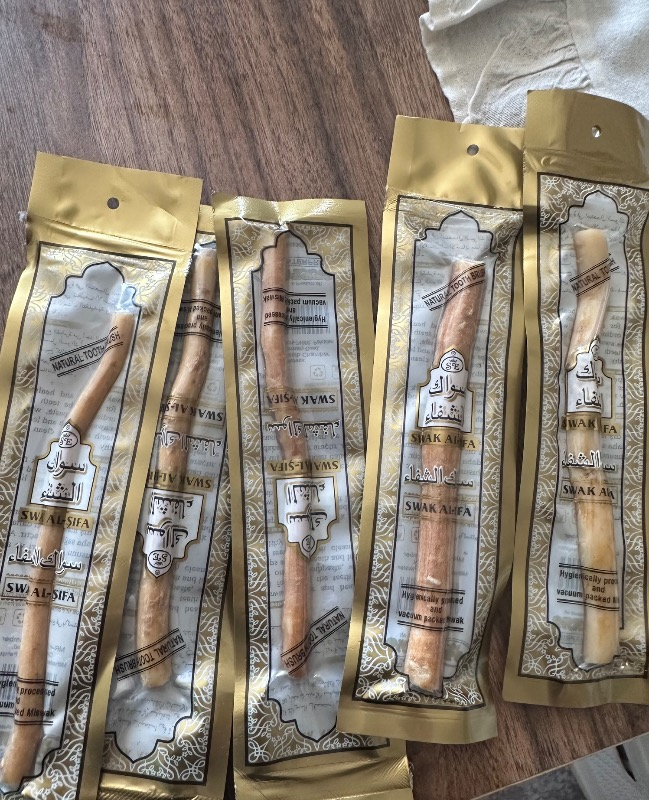Haşemi Beyazlatıcı Misvak 5 Adet Komple Ağız Temizliği İçin Doğal Çubuk