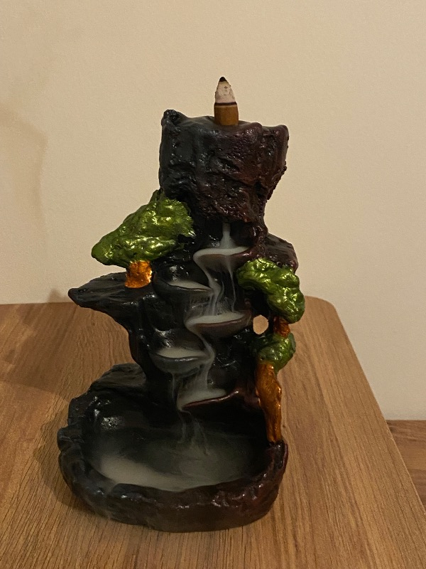 Tedi Sanat Dağ Yeni Şelale [ 10 ADET TÜTSÜ HEDİYELİ ]  Geri Akış Tütsülük Buhurdanlık