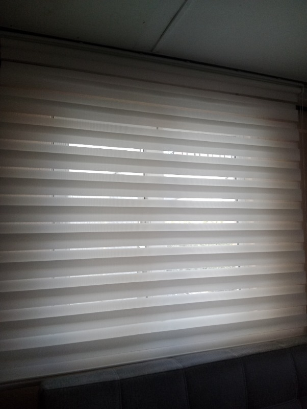 Asyhome Beyaz Bambu Zebra Perde