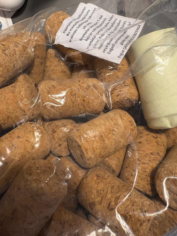 El-Biz Savex Şişe Mantarı Doğal Mantar Tıpa 100 Adet