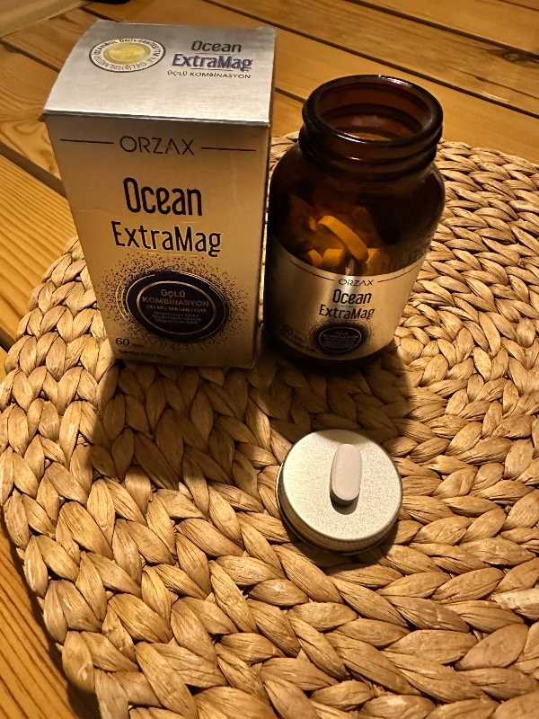 Orzax Ocean ExtraMag Üçlü Magnezyum Kombinasyonu 60 Tablet