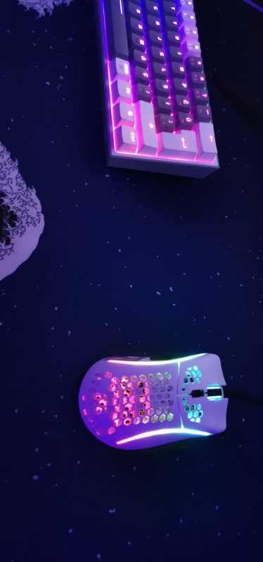 Glorious Model D Kablolu Mat Beyaz RGB Oyuncu Mouse 69Gr