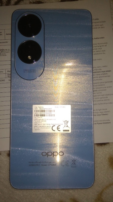 Oppo A60 8GB 128GB (Oppo Türkiye Garantili) Mavi
