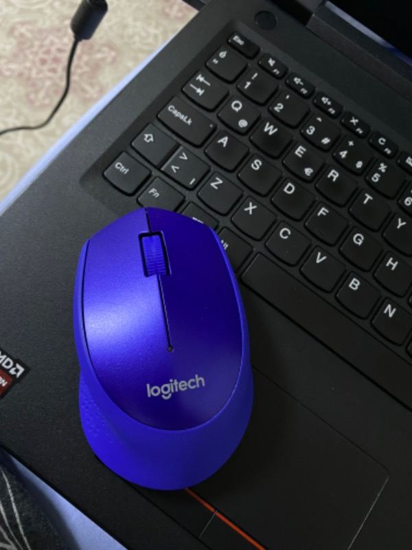 Logitech M330 Sessiz Kablosuz Optik Mouse - Mavi