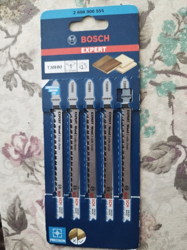 Bosch Expert ‘wood 2-Side Clean’ T 308 Bo Dekupaj Testere Bıçağı 5 Parça