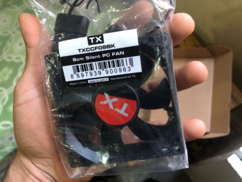 TX 8cm Siyah Kasa Fanı (TXCCF08BK)