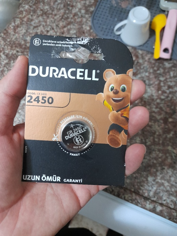Duracell Cr 2450 Lithium 3V Pil