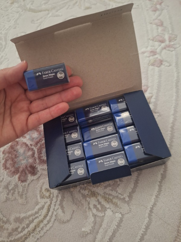 Faber-Castell Sınav Silgisi Dust-Free Mavi  24’lü Paket