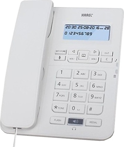 Karel TM-145 Kablolu Ekranlı Masaüstü Analog Telefon