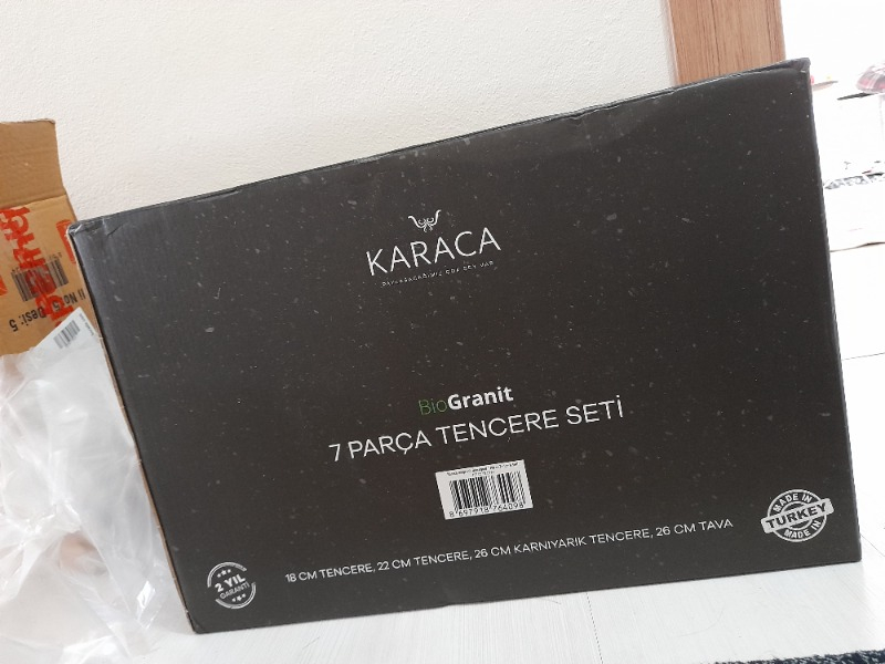 Karaca Biogranit Blackgold 7 Parça Tencere Seti