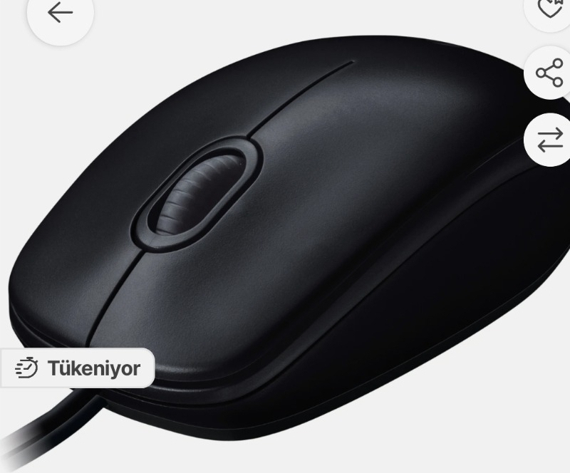 Logitech M100 Kablolu 1000 DPI USB Mouse - Siyah