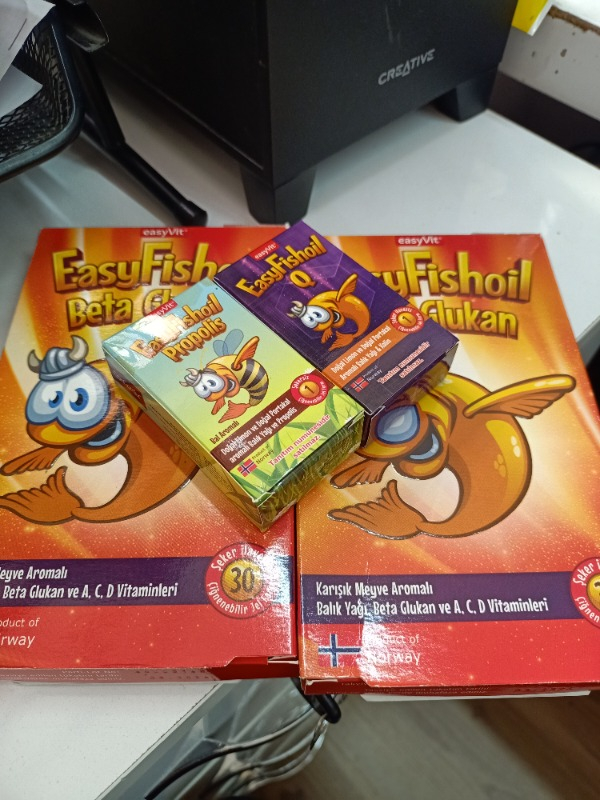 Easyvi̇t Easyfishoil Beta Glucan Çiğnenebilir 30 Jel Tablet 2'li Paket
