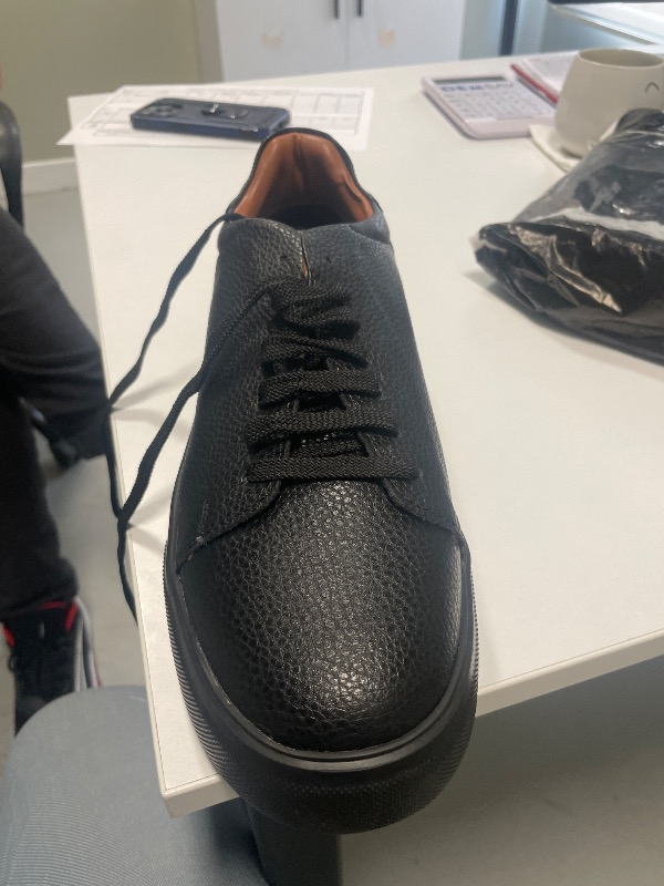 Lufian Tommy Erkek Deri Sneaker Ayakkabı Siyah