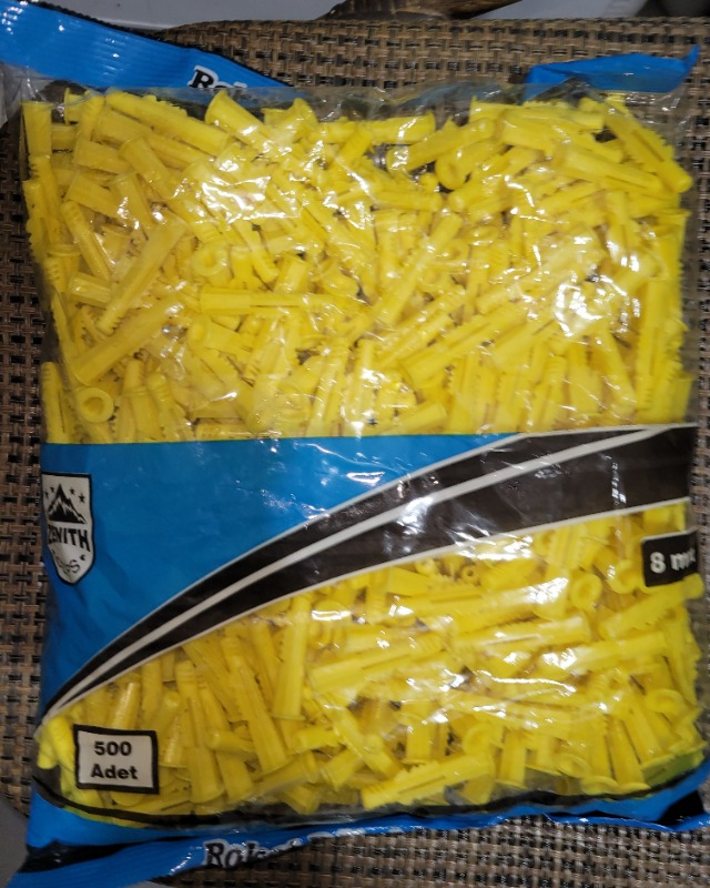 Tok Pazar Sarı Roket Dübel 8mm 500ADET