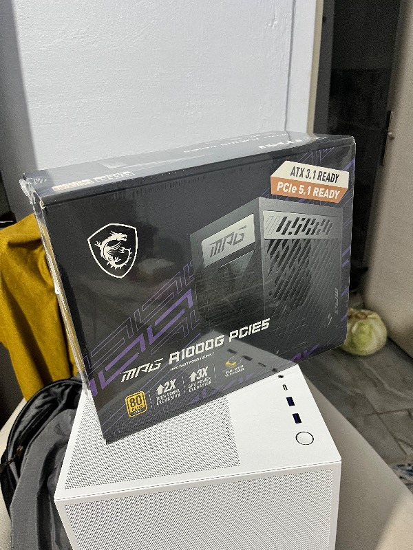 MSI PSU MPG A1000G PCIE5 1000W 80+ GOLD POWER SUPPLY
