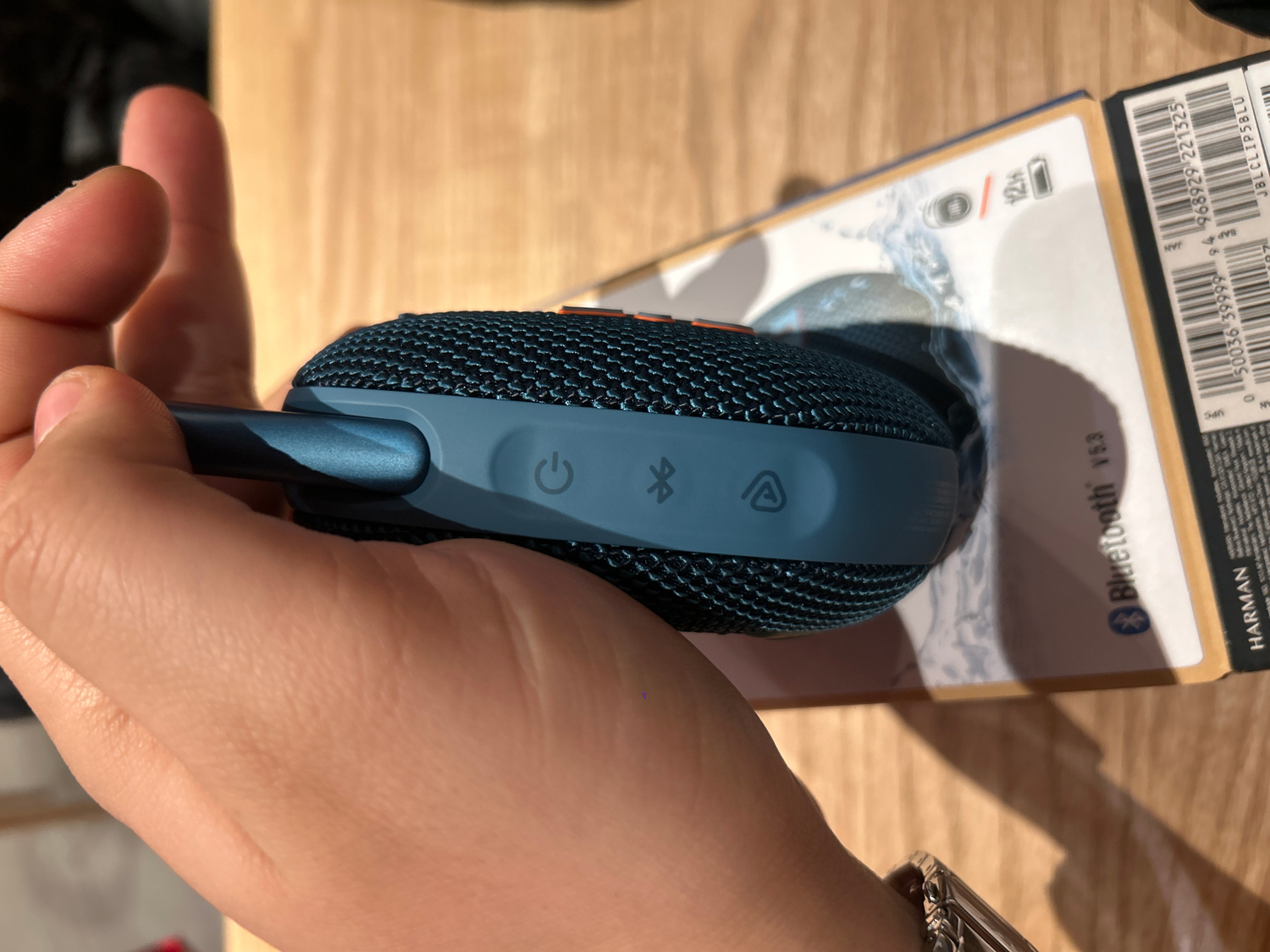 JBL Clip5, Bluetooth Hoparlör, IP67, Mavi