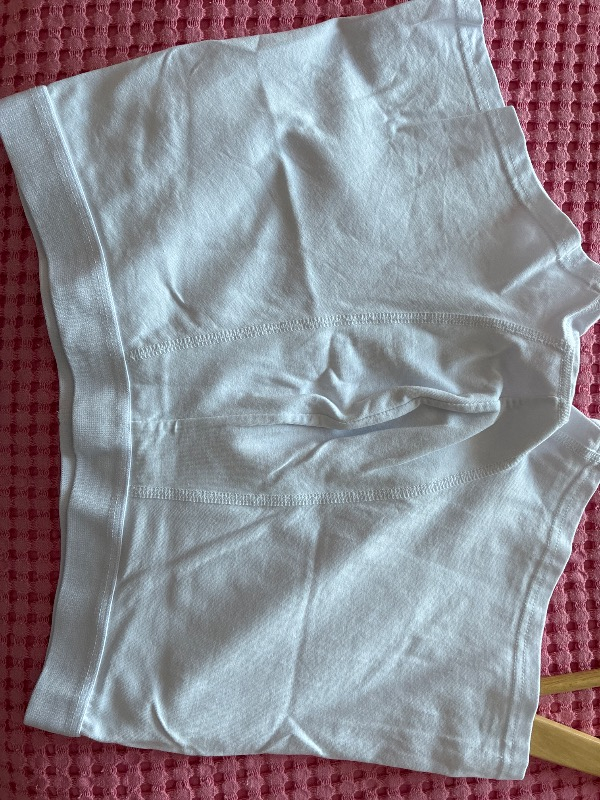 Erkek Pamuklu Basic White Tape 3lü Boxer