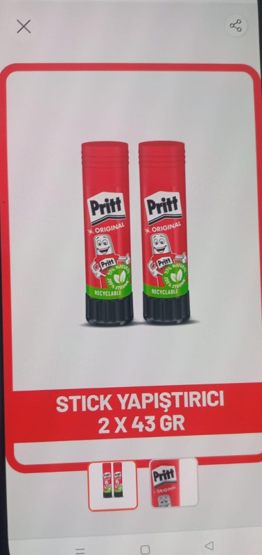 Pritt Stick Yapıştırıcı 43 gr - 2 Adet