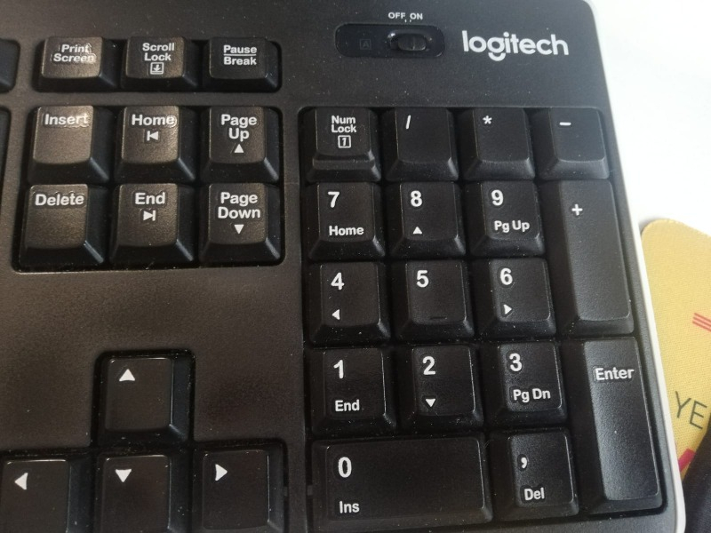 Logitech K270 Tam Boyutlu Kablosuz Türkçe Klavye - Siyah
