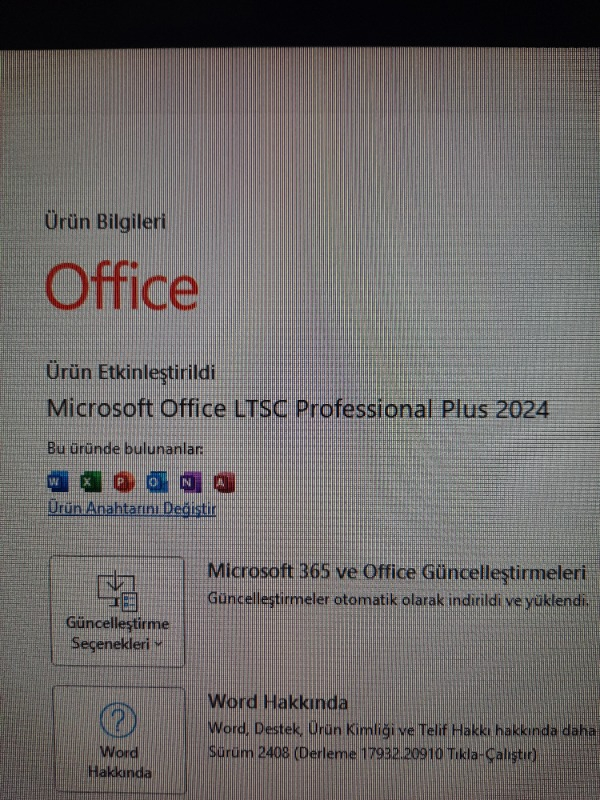 Microsoft Office 2024 Pro Plus Dijital Lisans Anahtarı Ömür Boyu Kullanım Tek Seferlik Satın Alma
