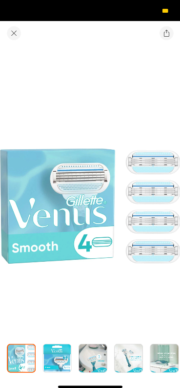 Gillette Venus Yedek Kadın Tıraş Bıçağı 4'lü