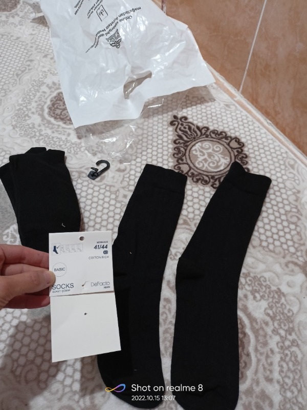 DeFacto Erkek Pamuklu 3'lü Uzun Çorap T9595AZNS