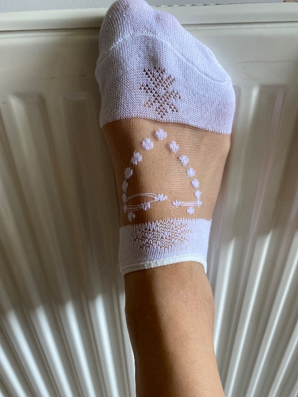 Hitit Socks Kadın 5 Çift Premium Kalite Desenli Tül Çorap
