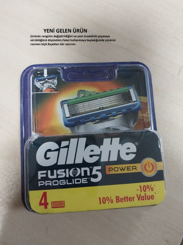 Gillette Fusion 5 Power 8'li Yedek Tıraş Bıçağı Karton Paket