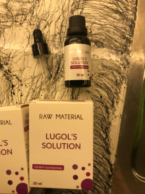 Raw Material Lugol's Solution İyot %2 Damla 30 ml