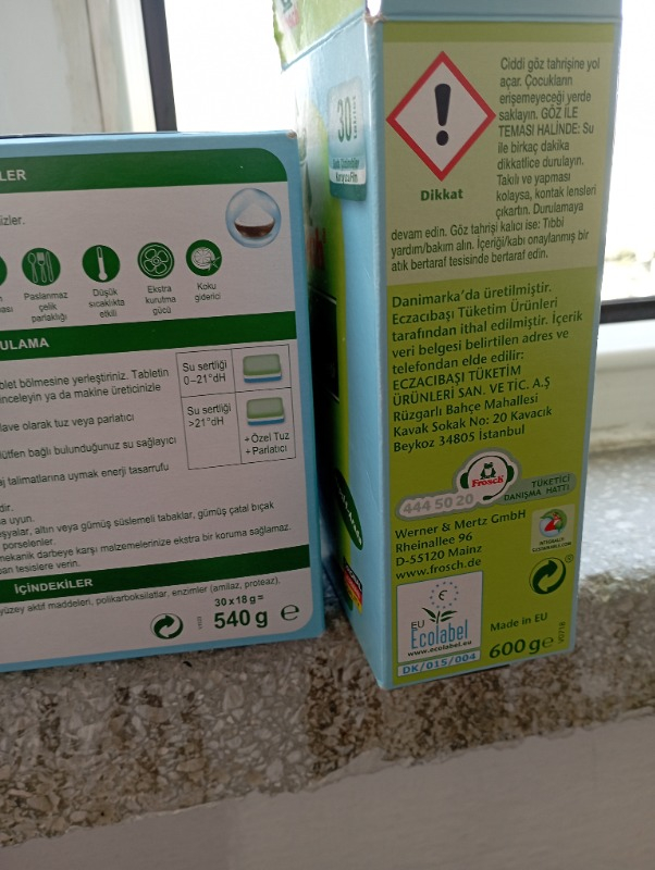 Frosch Sodalı Bulaşık Makinesi Tableti 30 Tablet