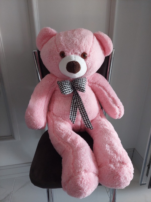 Sole 80  cm Papyonlu Sevimli Peluş Ayıcık - % 100 Yerli Pelüş Ayı...