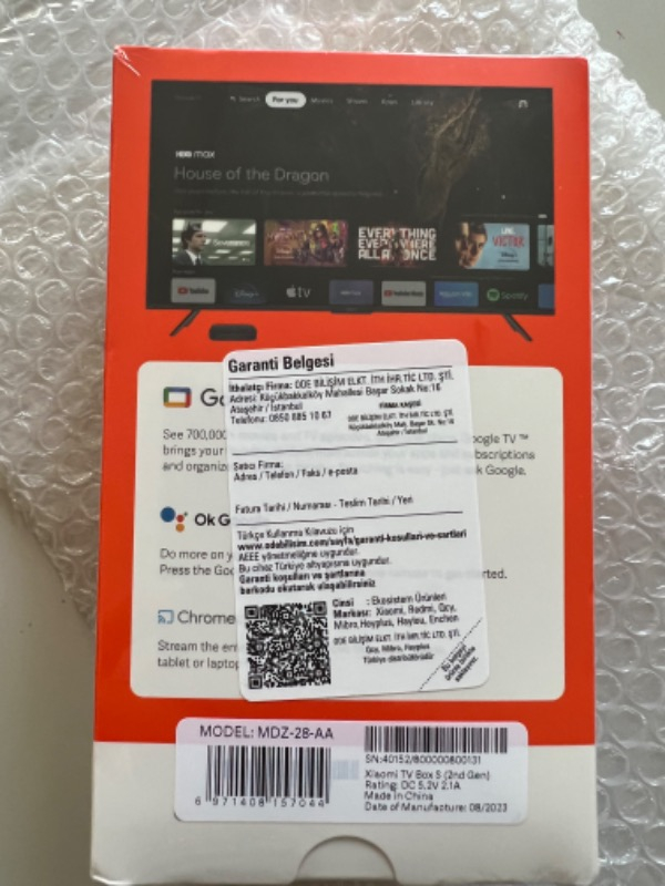 Xiaomi Mi Box S 4K Android Tv Box (2nd Gen)