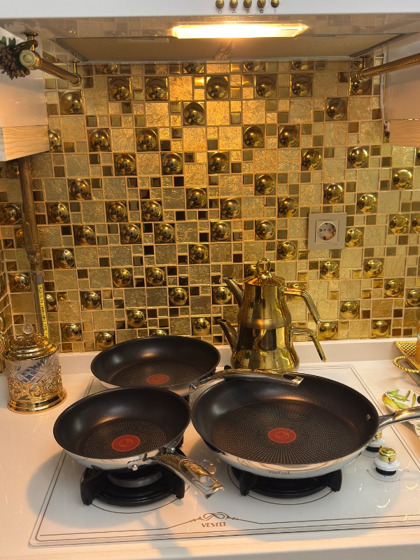 Tefal Duetto Kızartma Tavası Seti 28 cm Titanyum Kaplama Açık Gri Malzeme ile 3 Parça