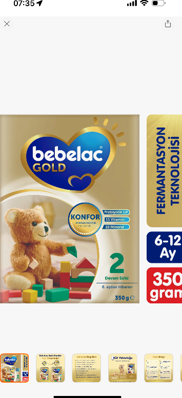 Bebelac Gold Konfor 2 Devam Sütü 6-12 Ay 350 Gr
